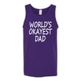 thumbnail image 2 of Wild Bobby,World's Okayest Dad Gift, Father's Day, Men Graphic Tank Top, Purple, Small, 2 of 3