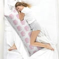 thumbnail image 4 of Kawaii Pig Print Body Pillow Cover 20x54 - Funny Pig Cartoon Vintage Minimalist Drawing - Breathable Maternity Pillow Case with Zipper Closure, 4 of 6