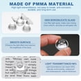 thumbnail image 3 of Uxcell 20 Degree 20mm High Power LED Lens, 30 Pcs LED Reflector Collimator Acrylic Optical PMMA Smooth Surface Lenses Focusing LED Lens for 1W LED Light Lamp Bulb Spotlight Panel, Clear, 3 of 6