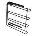 thumbnail image 3 of Kitchen Wall Cabinet Hanging Storage Rack Stainless Steel Non Punch Cutting Board Rag Hanger Paper Towel Rack Pot Cover Storage, 3 of 8