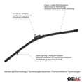 thumbnail image 4 of Front Windshield Wiper Blades Set for Ford Taurus 1996-2009, 4 of 7