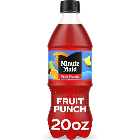 Minute Maid Real Fruit Punch Juice, 20 fl oz Bottle