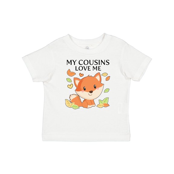 Inktastic My Cousins Love Me- Little Fox Boys or Girls Baby T-Shirt