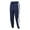 Navy, variant on Men Hip Hop Pants Casual Spliced Solid Color Track Cuff Lace Up Workout Pants