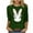 Army Green, variant on Cavosen Happy Easter 3/4 Sleeve Shirts for Women Lightweight Summer Bunny Funny Letter Print Pullover Blouse Round Neck Festival Tops Vacation Holiday T Shirts Loose Green S
