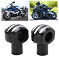 thumbnail image 1 of Motorcycle Handlebar Riser 25mm CNC Universal Motorcycle Handlebar Clamp Round Head with Stripe Handlebar Lifter, 1 of 7