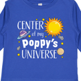 thumbnail image 4 of Inktastic Center of My Poppy's Universe Boys or Girls Long Sleeve Toddler T-Shirt, 4 of 5
