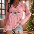 thumbnail image 6 of FDGIU Plus Size Christmas Tops for Women, Funny Xmas Tree Graphic Long Sleeve Tunic, Festive Holiday Tee, 6 of 6