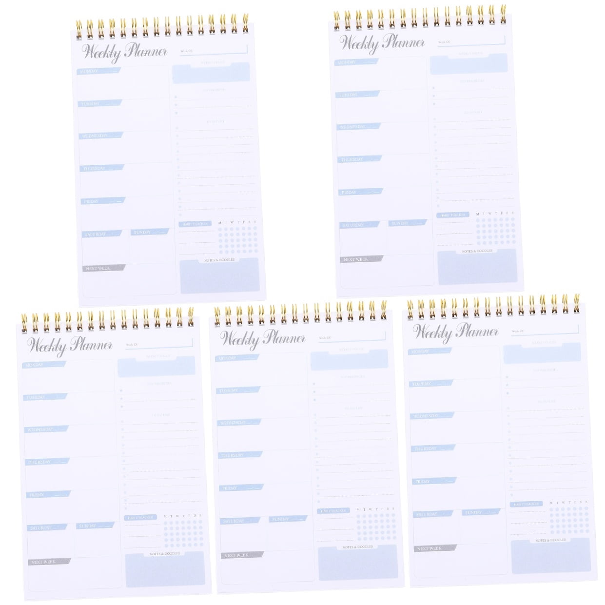 BEADCEST Tear Off Planner Notepad White Paper for Daily Planning 5Pcs