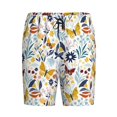 thumbnail image 6 of Daiia Flowers Butterfly Mens Woven Stretch Pajama Short,Short Pajama Pants-Large, 6 of 7