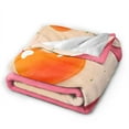 thumbnail image 4 of YFYANG Anti-Pilling Ultra-Soft Micro Fleece Cover Blanket for Bed Sofa, Pink Love Eggs Throw Blanket for All Seasons, 50"x40", 4 of 9