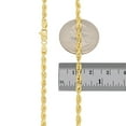 thumbnail image 6 of Nuragold 10k Real Yellow Gold 3.5mm Rope Chain Diamond Cut Lightweight Necklace (16"-30") Italian Jewelry for Men & Women, 6 of 9