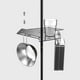 thumbnail image 3 of Negro, Soporte para Lámpara Colgante, Accesorio, Aluminio para Camping, Resistente Y Ligero, 3 of 6
