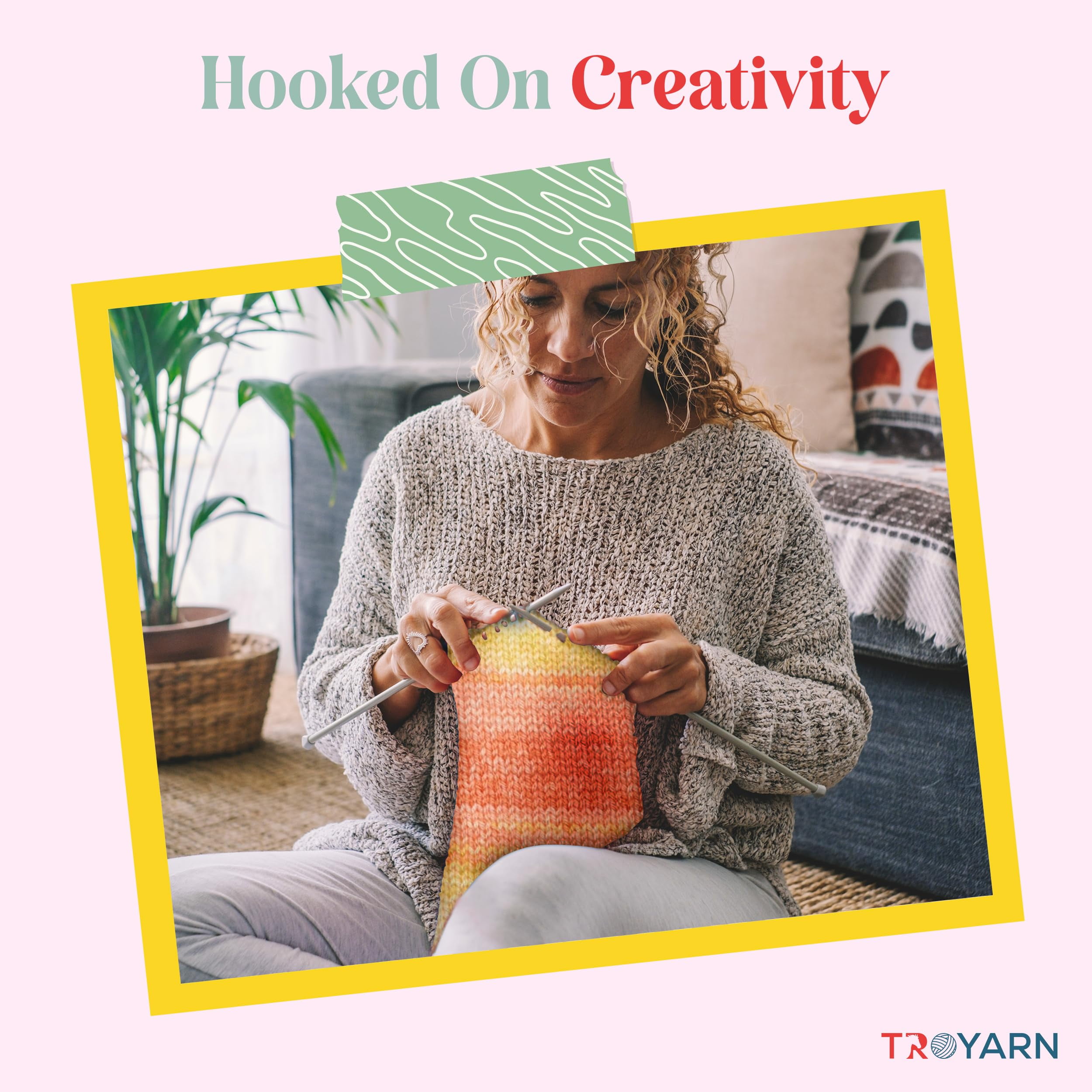 Royal Batik Ombre Yarn for Crocheting - Soft Yarn for Crocheting and Knitting - Rainbow Yarn - 100% Anti-Pilling Acrylic Crochet Yarn 1x140 gr (3- Skeins Pack) (3x383 yds) (10603)
