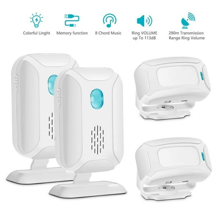 Greencycle 2 Set Seperated Welcome Chime Wireless Doorbell Motion