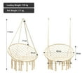 thumbnail image 2 of Costway Hanging Hammock Chair Macrame Swing Handwoven Cotton Backrest Garden, 2 of 9