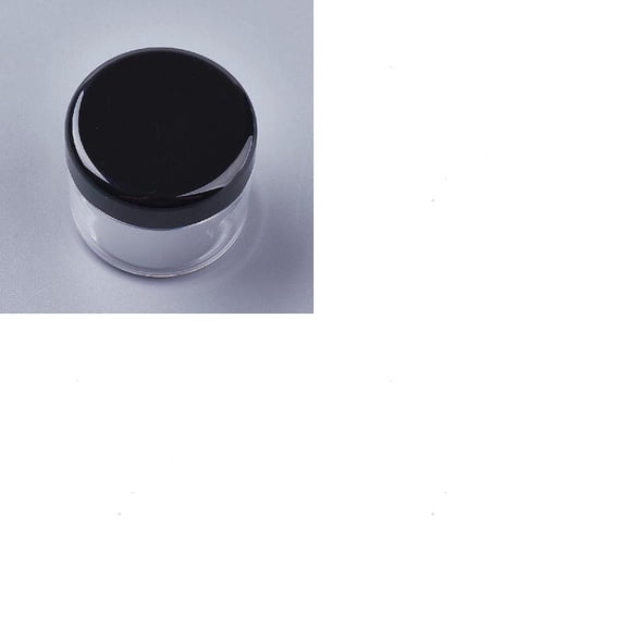 5Pcs 20G Plastic Portable Facial Cream Jar Empty Refillable Cosmetic Containers with Screw Lid Black 3.7x3.1cm