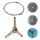 thumbnail image 3 of WORGEOUS 2 piezas de bandeja giratoria para microondas, soporte con ruedas, anillo de soporte, soporte para placa giratoria de vidrio para horno microondas, 3 of 7