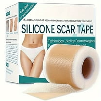 Silicone Scar Sheets, Silicone Scar Tape(1.6” x 120” Roll-3M), Scar Removal Away Strips for Surgical Scars, Keloid, C-Section, Burn et