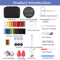 thumbnail image 2 of Sewing Kit for Adults, 97PCS Portable Sewing Supplies, Needle and Thread Kit with Sewing Supplies and Accessories for Kids, Beginner, Home, Travel, Emergency Repairs, 2 of 8