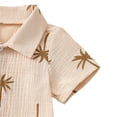 thumbnail image 4 of EnJoCho Baby Boys Clothes Set Toddler Boys Button-down Shirt Tops + Cotton Gauz𝖾 Shorts Summer Outfit 2PCS, 4 of 9