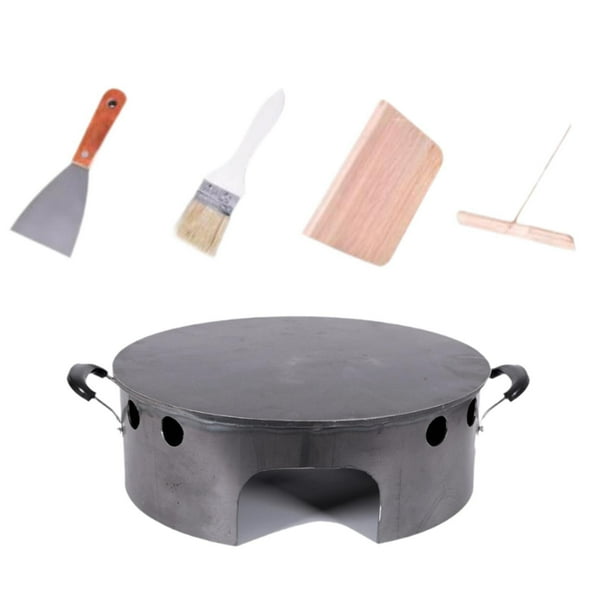Shangren Maker Griddle Portable Batter Spreader Included Compact Crepe