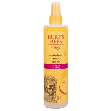 Burt's Bees for Pets Waterless Shampoo AIS1 Spray for Dogs with Apple and Honey, 99.1% Natural Origin Formulas, Waterless Dog Shampoo - Gentle Dry Shampoo for Dogs, Best Dog Shampoo, 10 oz