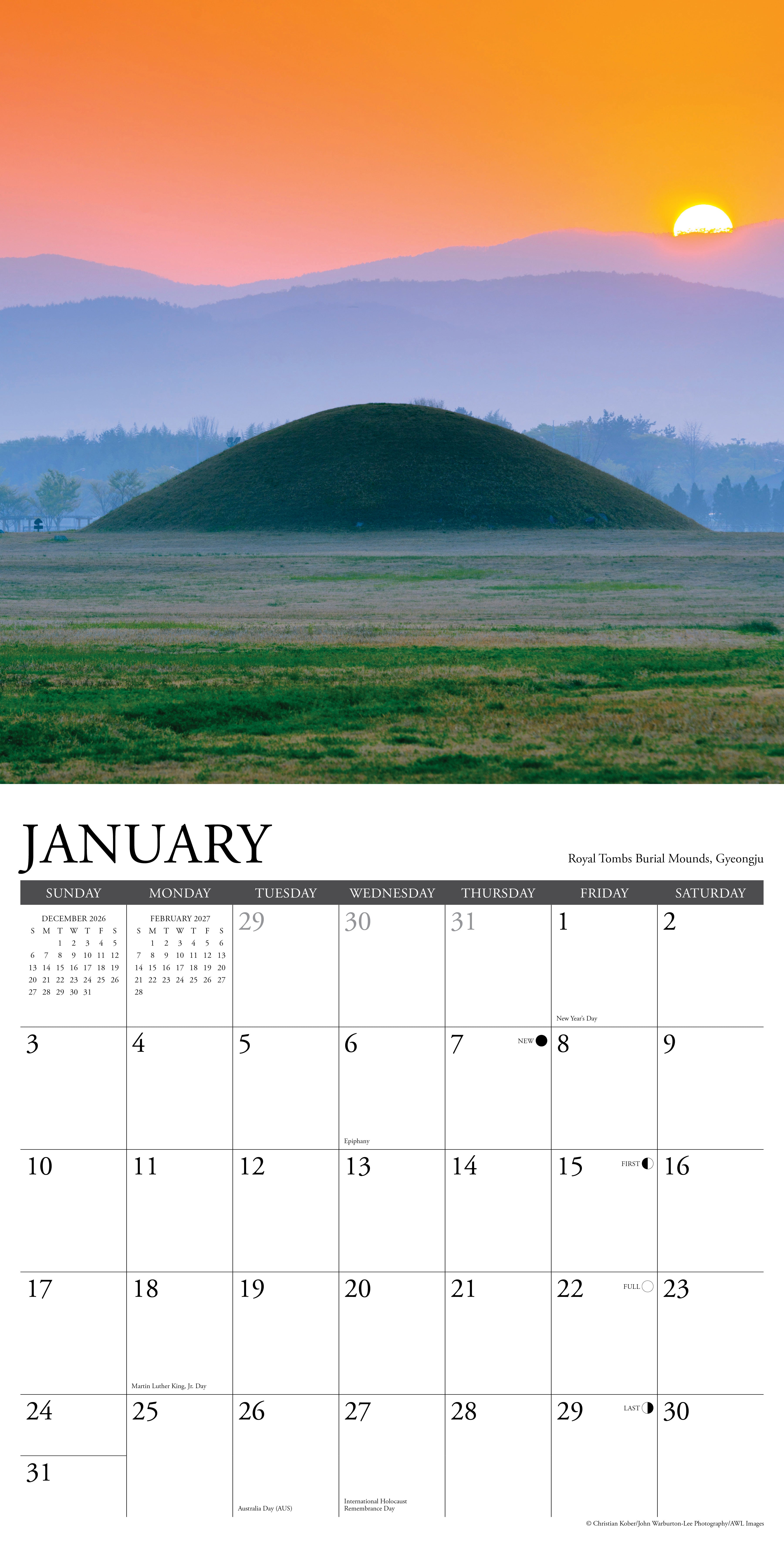 Willow Creek Press, Korea (Republic of) 2027 Wall Calendar