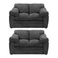 thumbnail image 1 of Sala 2-2 TRINITY Aston( 2 piezas Love Seat ) Gris Carbón Para Sala, 1 of 8