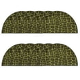 thumbnail image 1 of Furnish My Place Giraffe Tree Topper Area Rug, Animal Print Area Rug, Pet-Friendly Rug, Baby Nursery Mat, Indoor Area Rug, Perfect for Living Room, Playroom, 18" x 36" Half Round - Set of 10, 1 of 5
