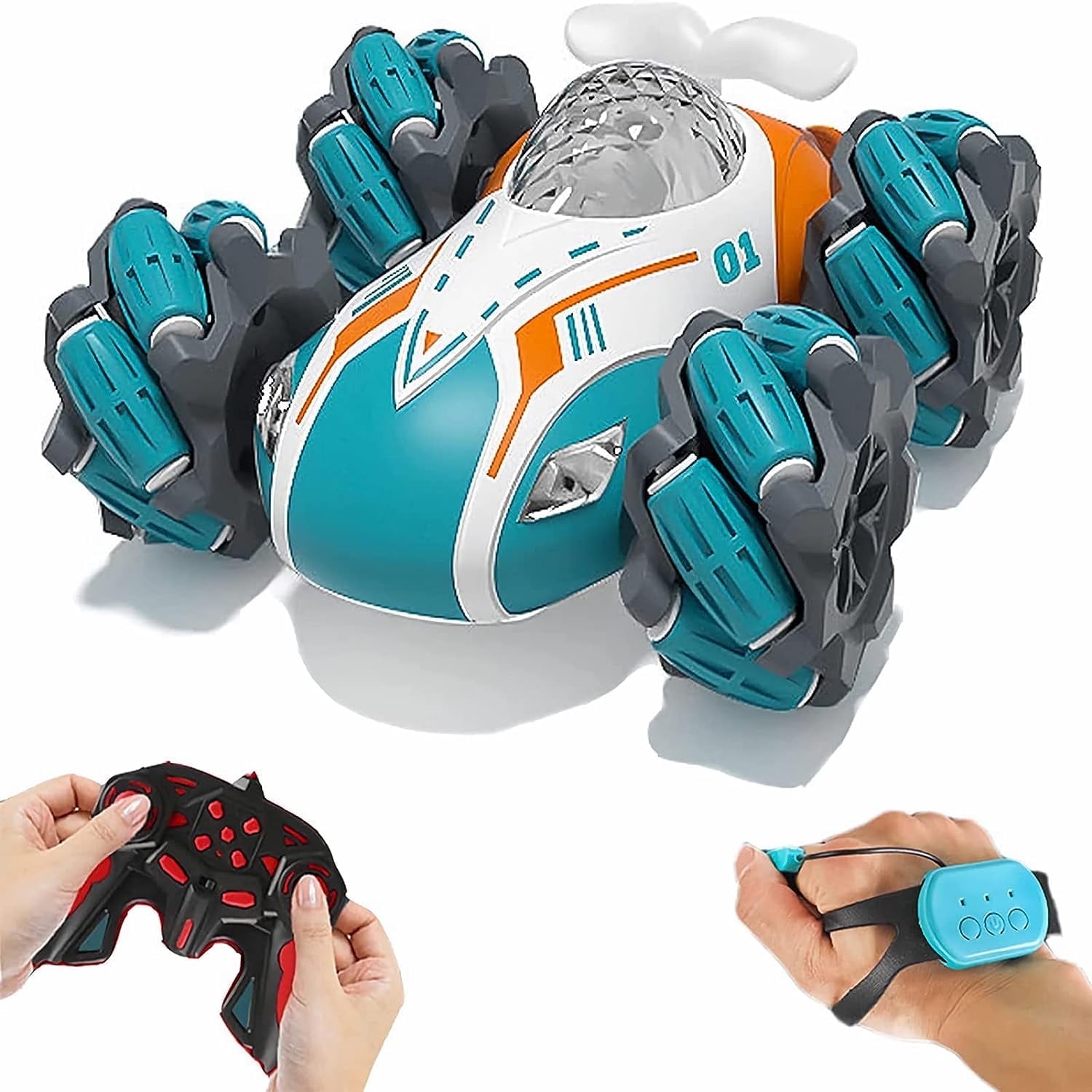 Tusivo リモートコントロールカー 2.4GHz RCカー 両面駆動 360°回転 充電式 4WD 高速ドリフト スタントおもちゃ 車 子供用 6 : Tusivo RC 汽車2.4GHz 4WD 遙控車雙面360° 旋轉RC 特技車