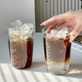 thumbnail image 3 of 2 Pcs Drinking Glass Cups Set of 14oz Beer Can Glasses. Clear Soda Can Shaped Glass Cups, Cute Iced Coffee Cup Tumblers, Cold Drink Glassware, Unique Water, Tea, Cocktail Glass, 3 of 7