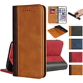 thumbnail image 2 of for iPhone Xs Wallet Case,Premium PU Leather Flip Folio Case with Card Slot, Stand Holder and Magnetic Closure [TPU Shockproof Interior Protective Case] for iPhone Xs,Red+Black, 2 of 8