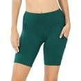 thumbnail image 1 of TheLovely Women & Plus Workout Yoga Running Compression Exercise Biker Shorts with Side Pockets, 1 of 4