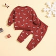 thumbnail image 3 of JIANJIA Toddler Boys Outfit Sets Christmas Cartoon Print Crew Neck Long Sleeve Tops With Pants 2Pcs Sportwear, 3 of 5