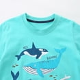thumbnail image 4 of TOWED22 Toddler Baby Boy Summer Clothes Dinosaur Truck Print Crewneck Short Sleeve Tee Elastic Waist Cargo Shorts 2pcs Outfits(Light Blue,3-4 Y), 4 of 9