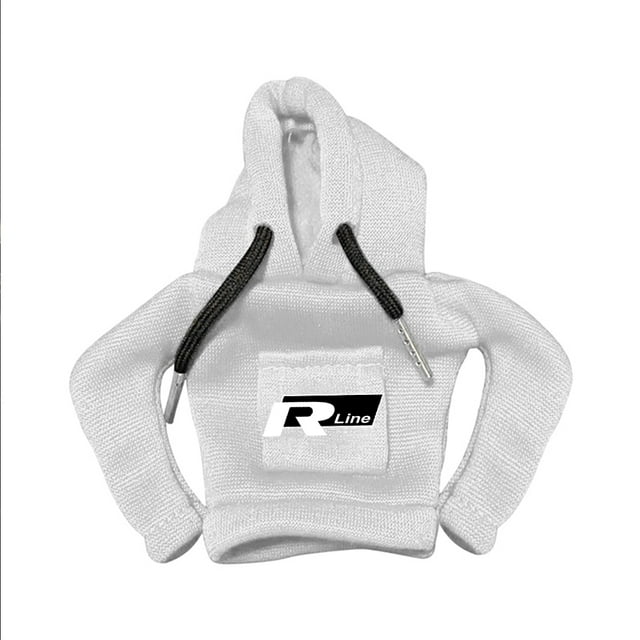 Housse de Levier de Vitesse de Voiture Poignée Manuelle Étui de Protection Antidérapant pour VW RLINE Golf Passat Polo T-ROC Tiguan Scirocco Rline-Blanc 1pcs