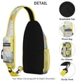thumbnail image 3 of Crossbody Sling Backpack for Women Men Pineapple Starfish Shoulder Sling Crossbody Casual Chest Bag for Travel Sports Running Hiking, 3 of 6