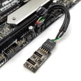 thumbnail image 3 of HUGFEGWE USB 2.0 9Pin/10Pin 1 to 2 USB 3.1 Type E Female Front Panel Socket Mainboard Header Extension Adapter CJ25311-8315, 3 of 9