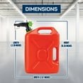 thumbnail image 3 of Scepter SmartControl Dual Handle Gas Container Jug, 5 Gal, 2 Pack, Red, 3 of 11
