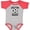 Heather and Red, variant on Inktastic Just a Girl Who Loves Soccer Girls Baby Bodysuit