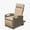 Beige, variant on TOTAL Outdoor Reclining Chairs with Extended Footrest, Adjustable Patio Wicker Lounge Recliner up to 150° with Flip Side Table, Thickness Cushions for Indoor & Outdoor,Beige