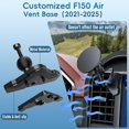 thumbnail image 3 of Soporte magnético para teléfono Kaishengyuan con ventilación de coche para Ford F-150, 3 of 7