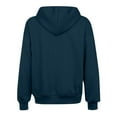 thumbnail image 5 of LEBONYARD Women's Plus Size Zip-Up Drawstring Hoodie Casual Solid Long Sleeve Loose Fit Pocket Oversized Sweatshirts, 5 of 6
