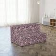 thumbnail image 2 of Floral Foldable Mattress, Lace Look Rose Flowers Art, 74.8" x 39.4", Pale Pink Charcoal Grey, by Ambesonne, 2 of 4
