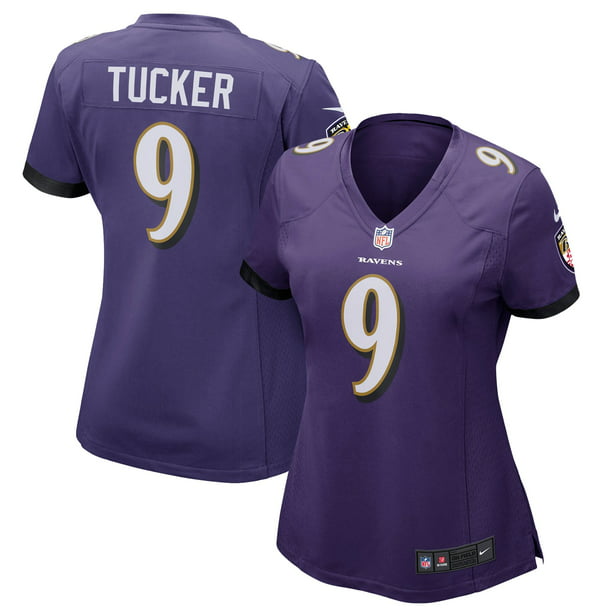 Justin Tucker Baltimore Ravens Nike Women's Game Player Jersey - Purple