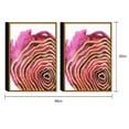 thumbnail image 2 of Chic Home Golden Petal 2 Piece Set Framed Wrapped Canvas Wall Art, 2 of 4