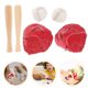 thumbnail image 2 of KAKOWELY 2 juegos de bate de béisbol, guante y pelota en miniatura para deportes, accesorios deportivos para casas pequeñas., 2 of 4