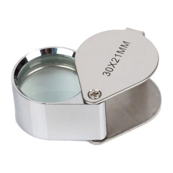 Bunblic 30 X 21mm Jewelers Loupe LOUPE Magnifier Magnifying Glass In Storage CASE