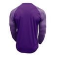 thumbnail image 4 of Lovzfmll Chandail Vintage à Boutons Raglan pour Hommes, Col Rond, Manches Longues, Contraste pour Style Violet, P, 4 of 5